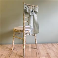 Soft Green Linen Bow