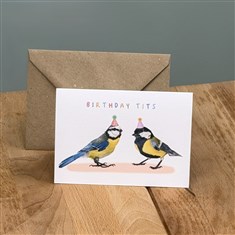 Birthday Tits Funny Greeting Card