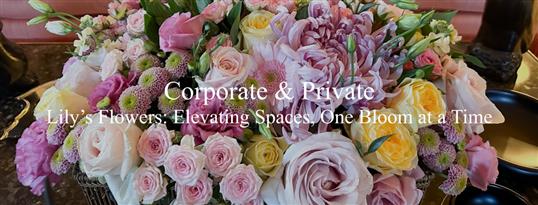 Corporate and Private Events by Lily's Flowers ltd - Lightwater, Surrey